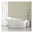 solid wood bathtub Streamline Bath Bathroom Tub White Soaking Freestanding Tub