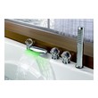 Sumerain Deck Mount and Roman Tub Faucets, Chrome, Complete Vanity Sets, Bathroom Bathtub Faucet, S2052CM