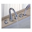 Sumerain Deck Mount and Roman Tub Faucets, Chrome, Complete Vanity Sets, Tub faucet, S2098CS