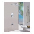 Shower Systems Sumerain S3078CW SHOWER Faucet Chrome Rain CHROME Tub Filler Complete Vanity Sets 