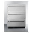 Summit Built-In and Compact Refrigerators, Complete Vanity Sets, SP6DSSTB7THINADA