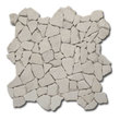 Mosaic Tile and Decorative Til Tesoro OCEAN STONES TUMBLED KEEKEOS203 Whitesnow Mosaic Complete Vanity Sets 