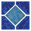 Mosaic Tile and Decorative Til Tesoro DIAMOND REFLECTION POWPLDR641SPT Bluenavytealturquioseindigoaqu Mosaic Complete Vanity Sets 