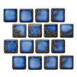 Mosaic Tile and Decorative Til Tesoro HARMONY POWPLHM113PT Bluenavytealturquioseindigoaqu Mosaic Complete Vanity Sets 