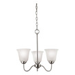white gold chandelier Thomas Lighting Chandelier Chandelier Brushed Nickel Traditional