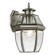 address post with solar light Thomas Lighting Sconce Outdoor Lighting Antique Nickel Traditional
