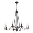 6 light shaded chandelier Thomas Lighting Chandelier Chandelier Oil Rubbed Bronze Traditional
