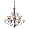 high ceiling lamp Thomas Lighting Chandelier Chandelier Sable Bronze Traditional