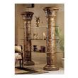 pedestal console table Toscano Furniture > Shelves, Etageres and Cabinets Accent Tables