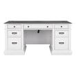 Desks Tov Furniture Roanoke Veneer Wood Grey White Home Office REN-H362-30-35 793580620262 MDF Wood HARDWOOD Hardwoods Ru 