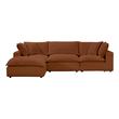 century couch Tov Furniture Sectionals Rust