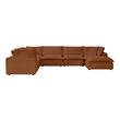 microfiber sectional living room Tov Furniture Sectionals Rust