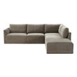 living room design with sectional Tov Furniture Sectionals Taupe