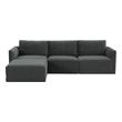 huge leather sectional Tov Furniture Sectionals Charcoal