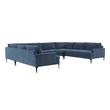 cheap gray sectional couch Tov Furniture Sectionals Blue