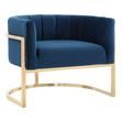 slipper accent chair Tov Furniture Accent Chairs Chairs Navy