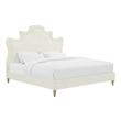 bed frame queen size with storage Tov Furniture Beds Cream