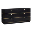 6 double drawer dresser Tov Furniture Dressers Black