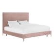 king bed platform with headboard Tov Furniture Beds Beds Blush
