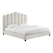 grey bed base Tov Furniture Beds Cream