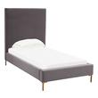 king bed platform wood Tov Furniture Beds Grey