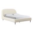 king size bed with storage drawers Tov Furniture Beds Cream