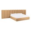 queen bed and base Tov Furniture Beds Honey