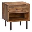 double drawer nightstand Tov Furniture Nightstands Rustic Acacia