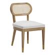 cream and black dining chairs Tov Furniture Cream