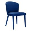 chaise leather lounge chair Tov Furniture Dining Chairs Navy