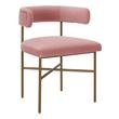 chair with arm table Tov Furniture Dining Chairs Chairs Blush