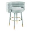 leather bar stools with backs Tov Furniture Stools Sea Foam Green