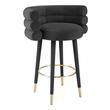 velvet bar stools Tov Furniture Stools Black