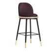 high stool for kitchen Tov Furniture Stools Bar Chairs and Stools Eggplant