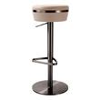 charcoal gray chair Tov Furniture Stools Cafe Au Lait