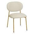 rustic wooden table and chairs Tov Furniture Dining Chairs Cream