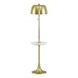 black floor lamp with white shade Tov Furniture Floor Lamps Antique Brass