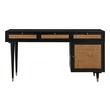 Desks Tov Furniture Sierra-Desk Acacia Black Home Office TOV-H44109 793611834071 Desks 