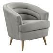 one arm lounge chair Tov Furniture Accent Chairs Light Grey