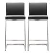 Tov Furniture Bar Chairs and Stools, Gray,Grey, Bar,Counter, Footrest, Grey, Stainless Steel, Dining Room Furniture, Stools, 641676978158, TOV-K3606