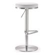 grey leather breakfast bar stools Tov Furniture Stools White