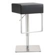 real leather counter stools with backs Tov Furniture Stools Black