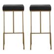 2 counter stools Tov Furniture Stools Black