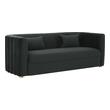 black sectional with pull out bed Tov Furniture Sofas Black