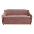 armless chaise sofa Tov Furniture Loveseats Mauve