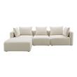 dark brown sectional sofa Tov Furniture Sectionals Cream