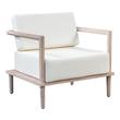 white lounge chair with ottoman Tov Furniture Accent Chairs Cream