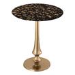iron table stand Tov Furniture Side Tables Black,Gold