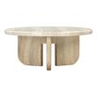 modern gold side table Tov Furniture Coffee Tables Travertine