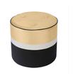 ottoman stool with back Tov Furniture Ottomans Black,Champagne